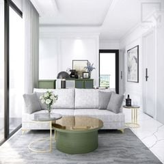Trọn bộ nội thất phòng khách gỗ, thiết kế sang trọng