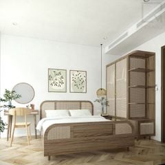 Tranh khung gỗ decor phòng ngủ, làm đẹp không gian sống