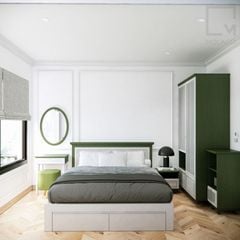 Tủ kệ gỗ trang trí kết hợp hộc tủ giúp sắp xếp ngăn nắp