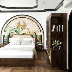 Bộ phòng ngủ gỗ gồm giường tủ quần áo tủ tivi bền đẹp