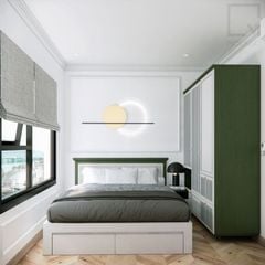Giường ngủ gỗ đôi cao cấp giúp không gian ấm áp, tiện nghi