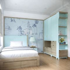 Bộ giường gỗ tủ quần áo tủ tivi thiết kế hiện đại