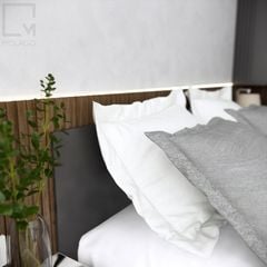 Giường ngủ đôi gỗ sang trọng kiểu dáng thanh lịch