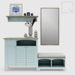 Gương treo tường vỏ gỗ, phong cách tối giản, tinh tế