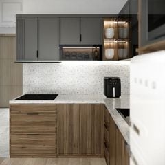 Tủ bếp ngăn kéo đa năng gọn gàng