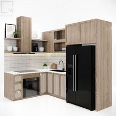 hệ bếp gỗ giá xưởng 1