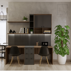 Combo bàn học gỗ, kệ tủ, ghế tựa, giá sách tiện ích