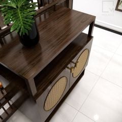 Tủ giày gỗ sồi đẹp, chắc chắn, phù hợp mọi không gian