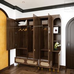 bộ tủ quần áo gỗ công nghiệp mdf 1