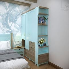 Bộ phòng ngủ gỗ sang trọng gồm giường tủ quần áo tủ tivi