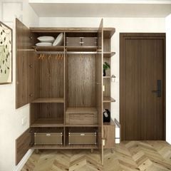 Tủ kệ quần áo phong cách hiện đại, phù hợp nhà phố, chung cư