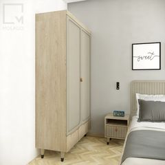 Tủ quần áo gỗ phong cách Scandinavian, thanh lịch