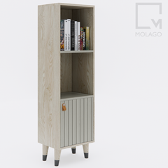 Tủ kệ sách gỗ hiện đại, phong cách Scandinavian-Molago