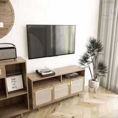 Tủ tivi gỗ thiết kế sang trọng, phù hợp nhà phố, chung cư