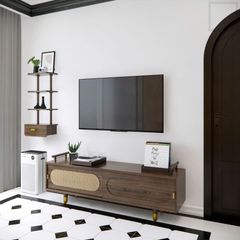 Tủ tivi gỗ thiết kế sang trọng, phù hợp nhà phố, chung cư