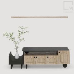Bộ tủ tivi gỗ và đợt kệ gỗ giá rẻ
