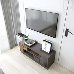 Tủ tivi gỗ thiết kế đơn giản, dễ dàng phối nội thất