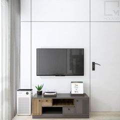 Tủ tivi gỗ sang trọng, phù hợp trang trí phòng khách