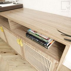 tủ tivi decor trang trí gỗ tiện ích 1