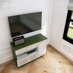 Tủ tivi gỗ dài, phù hợp phòng khách rộng rãi