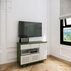 Tủ tivi gỗ trang trí phòng khách, thiết kế tinh tế