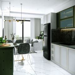 Tủ bếp phong cách Nhật Bản tối giản