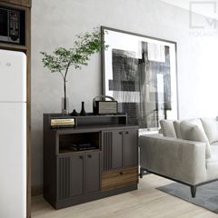Kệ gỗ trang trí phòng khách, thiết kế độc đáo, tinh tế