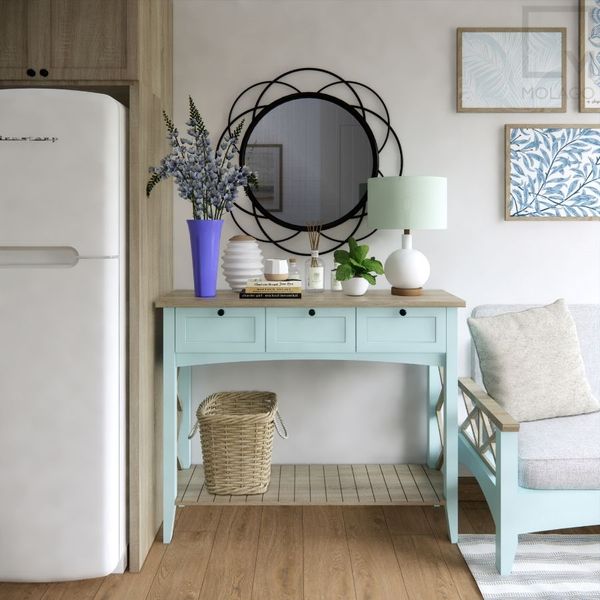 Tủ vật dụng, bàn console có ngăn tủ gỗ K002 Mine chic | Molago