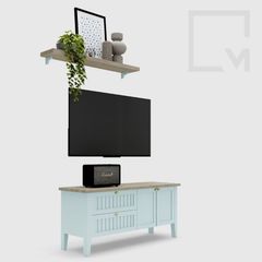 Tủ tivi gỗ thiết kế đơn giản, dễ dàng phối nội thất