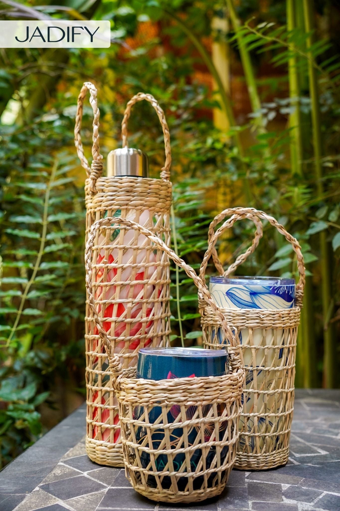  Túi Cói Đựng Bình Giữ Nhiệt Wavy Bottle 750ml 