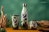  Bình Giữ Nhiệt Ngũ Hành Kỳ Bảo – Tuyết Mộc Hạc – Wavy Bottle Snowy Crane Wood - 750ml - Jadify 
