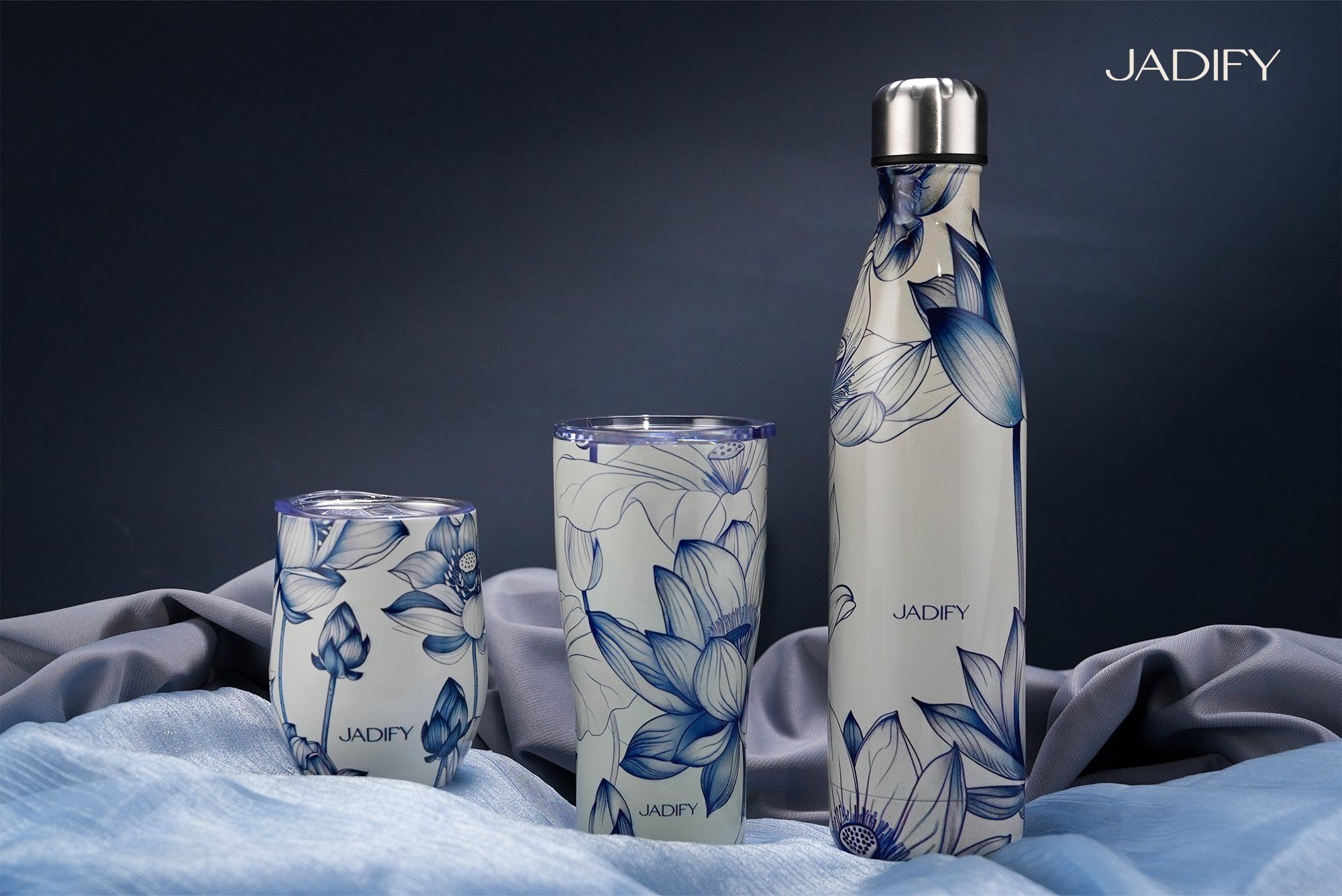  Ly Giữ Nhiệt Hoa Sen - Ngọc Liên Phú Quý - Classy Cup Blooming – 600ml - Jadify 