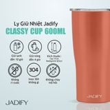  Ly Giữ Nhiệt Ngũ Hành Kỳ Bảo - Hoàng Kim Công – Classy Cup Golden Peacock - 600ml - Jadify 