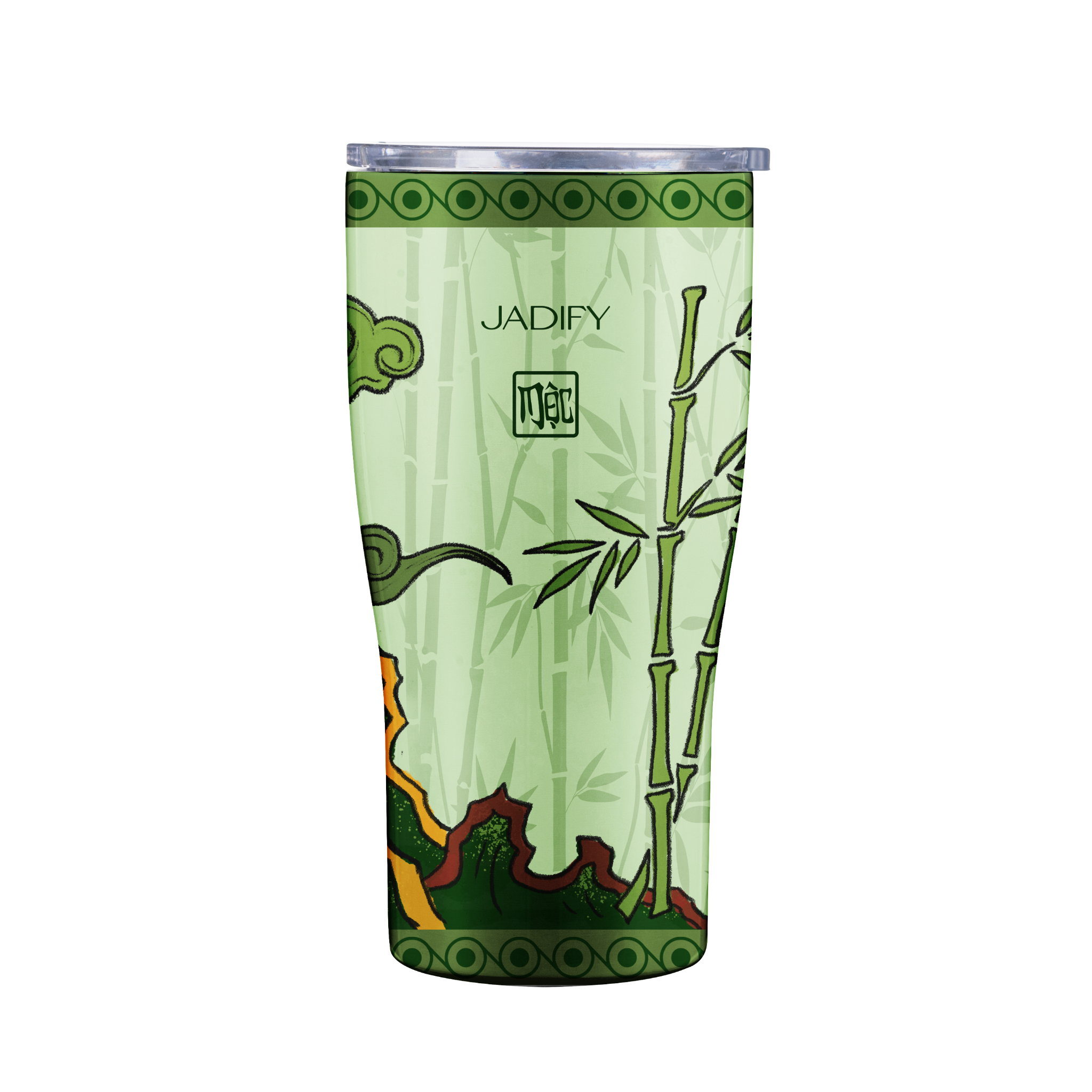  Ly Giữ Nhiệt Ngũ Hành Kỳ Bảo – Tuyết Mộc Hạc – Classy Cup Snowy Crane Wood- 600ml - Jadify 