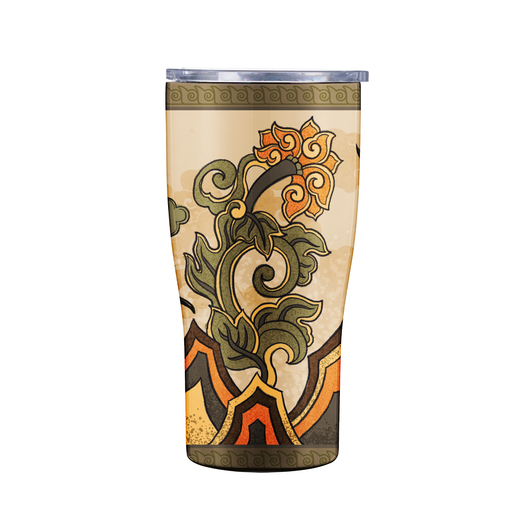  Ly Giữ Nhiệt Ngũ Hành Kỳ Bảo - Thổ Điển Quy – Classy Cup The Earthly Turtle - 600ml - Jadify 