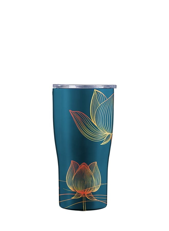  Ly Giữ Nhiệt Hoa Sen - Dạ Sen Nguyệt Ảnh - Classy Cup Midnight – 600ml - Jadify 