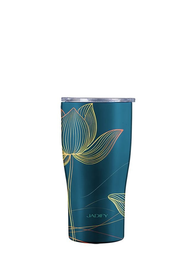  Ly Giữ Nhiệt Hoa Sen - Dạ Sen Nguyệt Ảnh - Classy Cup Midnight – 600ml - Jadify 