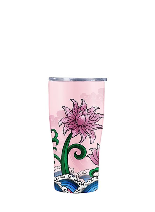  Ly Giữ Nhiệt Hoa Sen - Xuân Ca Đào Liên - Classy Cup Melody of Spring – 600ml - Jadify 