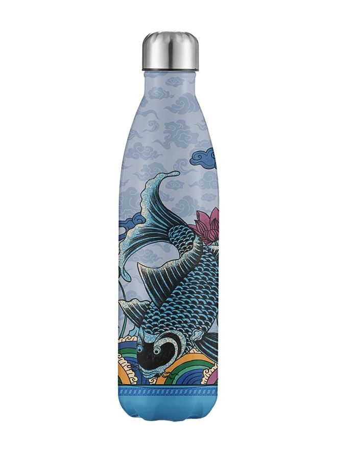  Bình Giữ Nhiệt Ngũ Hành Kỳ Bảo – Lý Ngư Thanh Thủy – Wavy Bottle Azure Carp - 750ml - Jadify 