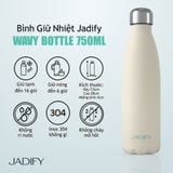  Bình Giữ Nhiệt Hoa Sen - Ngọc Liên Phú Quý - Wavy Bottle Blooming – 750ml - Jadify 