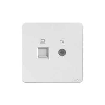  Bộ Ổ Cắm Tivi + Mạng Cat6 