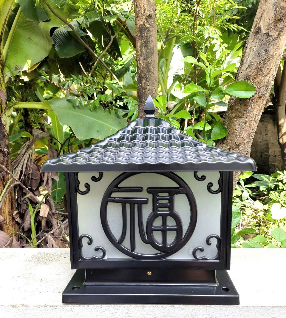  Đèn Trụ Cổng Bằng Nhôm HH5002BK 