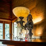  Đèn Tường Đồng Bát Đá Tự Nhiên HH9126/1 