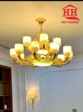  Đèn Chùm Đồng Đá Ngọc HH2931/15 