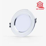 Đèn Âm Trần Rạng Đông Đổi Màu Viền Bạc AT10 