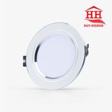  Đèn Âm Trần Rạng Đông Đổi Màu Viền Bạc AT10 