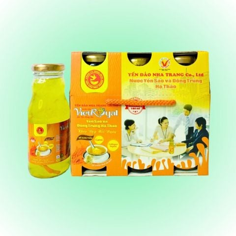  Lốc 6 chai Yến Sào Đông Trùng Hạ Thảo Viet Royal 180ml 