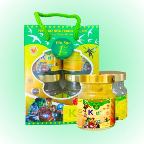  Hộp 4 hũ yến Sào trẻ em hương vani One a day 70ml 