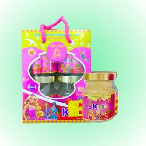  Hộp 4 hũ yến Sào trẻ em hương dâu One a day 70ml 