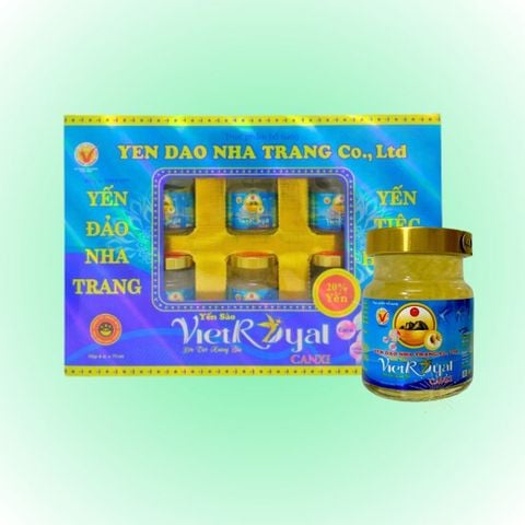  Hộp quà 6 hũ Yến sào Canxi VietRoyal 70ml 